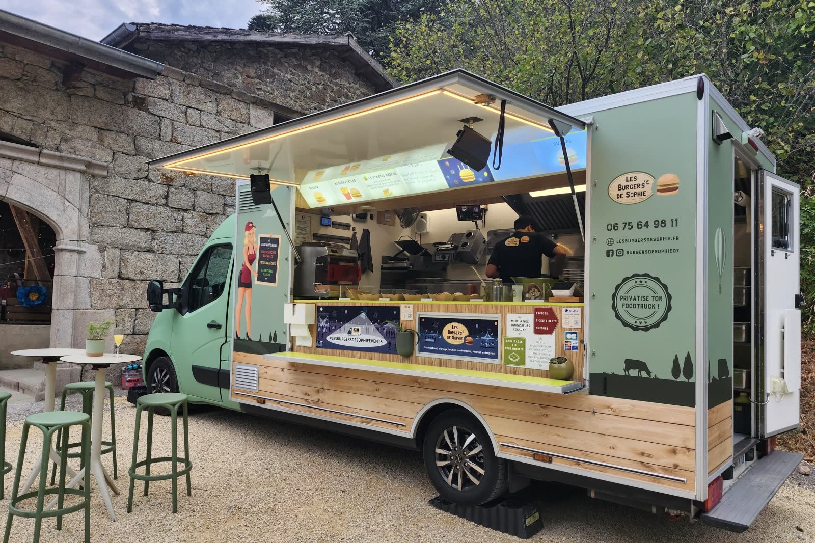 Food truck pour un anniversaire à domicile